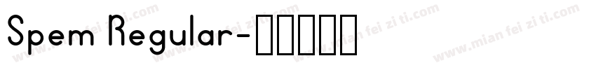 Spem Regular字体转换